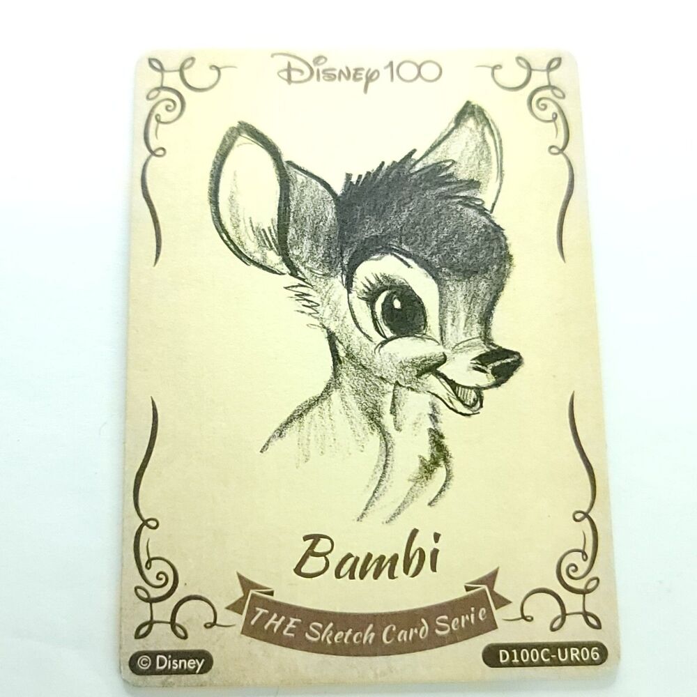 Bambi Card Fun Wood Sketch Card Disney 100 Anniversary Carnival